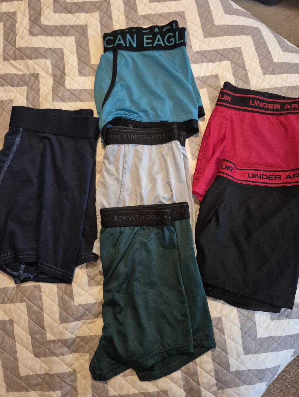 🌿5/$25 Mixed Brand Jr Mens S/M Athletic Boxer Brief Shorts Lot